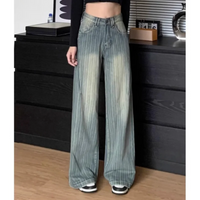 Jean Jeans Wide Women's Pants Jorts Cargo Pants Woman Low Rise Jeans Shoujo Girl Style Women's Spring Clothes Coquette Baggy Y2k