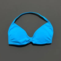 HISTELLO Strappy Bra Gym Top Women High Support Thin Strap Halter Sports Seamless Bras Scrunch Push-up Workout Yoga Tank Tops