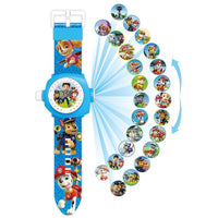 Paw Patrol Toys Set 3D Projection Digital Watch Dog Puppy Patrulla Canina Anime Action Figures Model Toy Marshall Chase Kid Gift