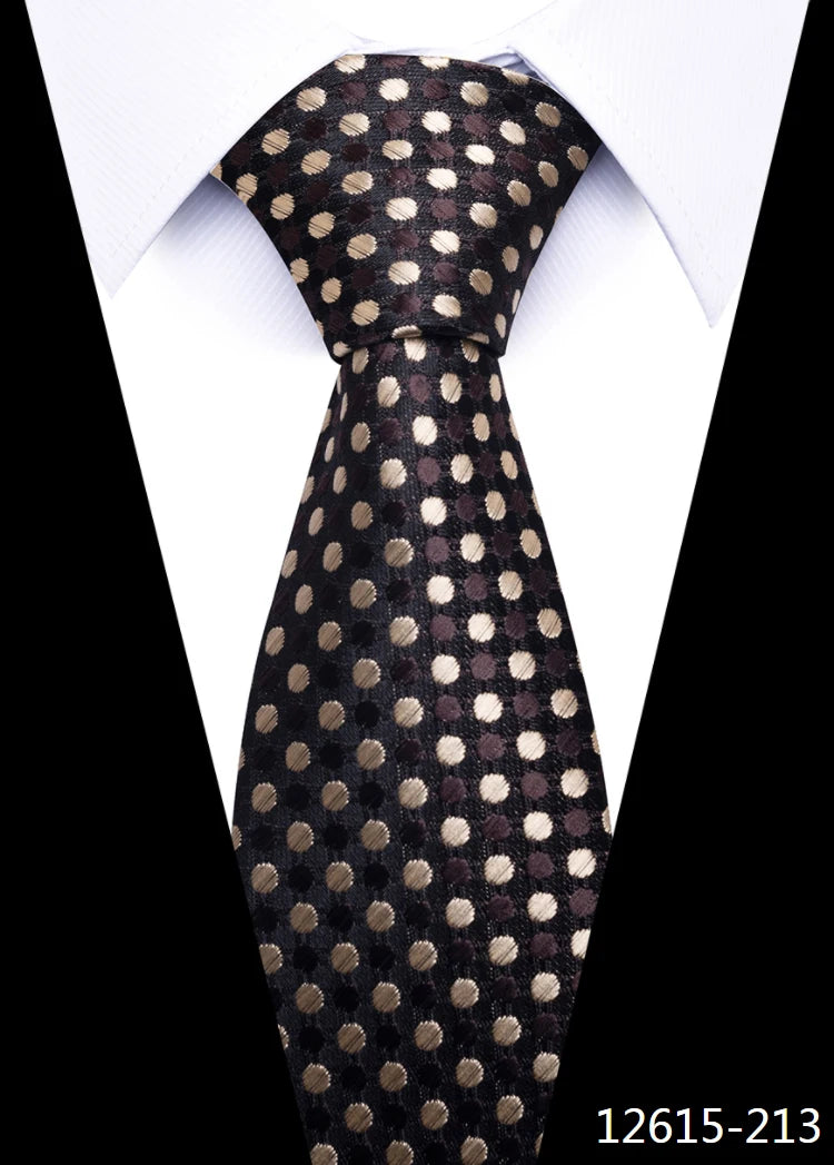 Newest Style 8 cm Necktie Man Blue Golden Striped Wedding Accessories Performance Tie Men Necktie Gravatas Fit Business