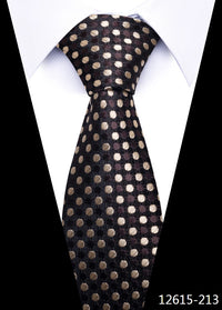 Newest Style 8 cm Necktie Man Blue Golden Striped Wedding Accessories Performance Tie Men Necktie Gravatas Fit Business