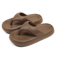 Women's Classy Flip-Flops with Poop Feeling, Female Internet Celebrity Eva Summer Outer Slippers for Couples, Thick-Soled Non-Slip Couples, Soft-Soled Flip-Flops for the Beach