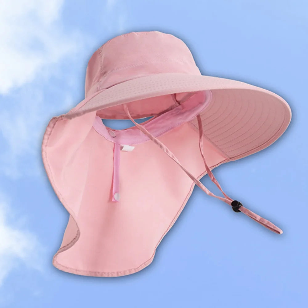 Fashion Anti-UV Wide Brim Sun Hat 50+ UPF Foldable Sun Protection Hat Outdoor Travel Women Bucket Hats Outdoor Sport