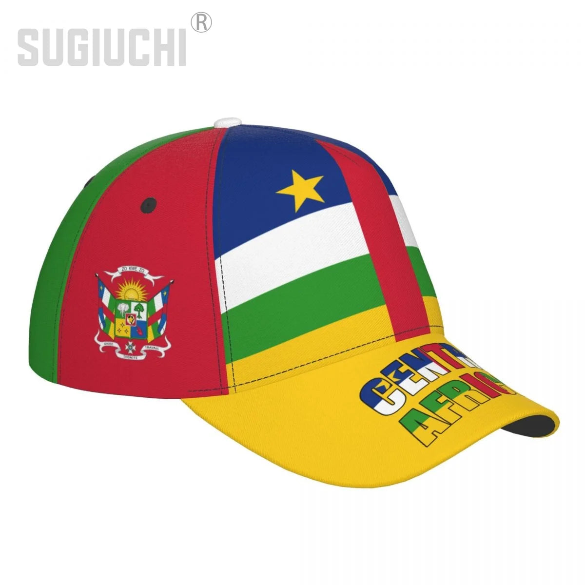 Unisex Central African Republic Flag Adult Baseball Cap Patriotic Hat for Baseball Soccer Fans Men Women