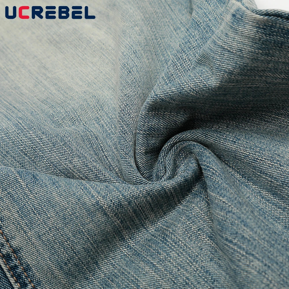 Ripped ARC 3D JEANS Mens Retro High Street Washed Distressed Loose Wide Leg Denim Pants Men