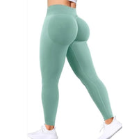 Summer Women Three Waist Gym Yoga Pants High Waist Peach Buttocks Solid Color Tight Fitting Sports Leggings Yoga Exercise Pants