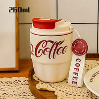 304 Stainless Steel Insulated Cup Women Men Water Bottles Coffee Cup Gift Portable Dual Drink Office Cup Coca-cola fashion 2024