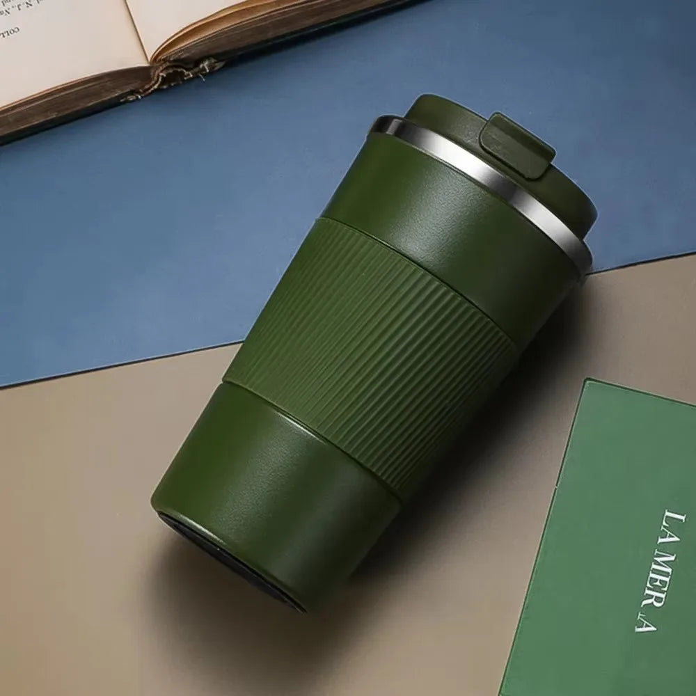 Stainless Steel Coffee Cup Double Layer Vacuum Insulation Cup Outdoor Portable Car Water Cups Fashion Mug Water Bottle