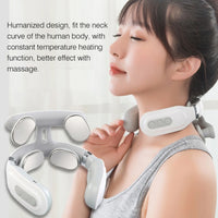 Neck Massage Machine 4 Head And Neck Protection Heating Machines Breathing Light Vibration Hot Compress Cervical Spine Machine