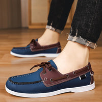 Retro Brown Leather Casual Shoes Man Flats Large Size 40-48 Designer Men's Shoes Comfortable Slip-On Social Shoe Male Moccasins