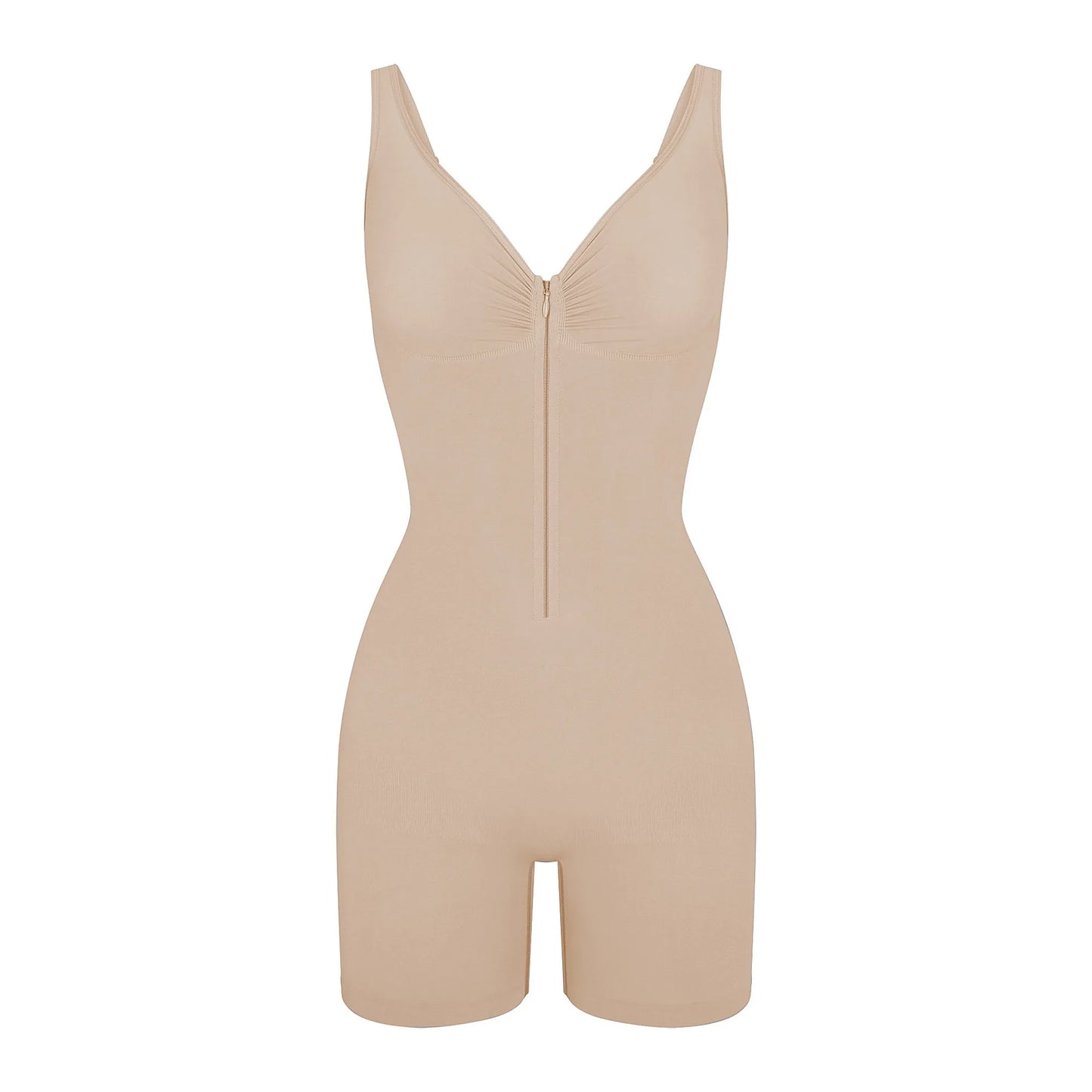 Tummy Control Zipper Bodysuit Faja Colombia High Compression Buttock Enhancer Hourglass Waist Post Surgery Recovery Shapewear