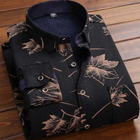 2025 Men's Autumn Winter Casual Long Sleeve Plaid Shirt Thick Warm Men's Casual High Quality Soft Large Size Warm Shirt Tops 4XL