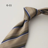 8CM Formal Striped Neckties For Men Suit Professional Gentleman Polyester Paisley Neck Tie Male Groomsman Wedding Party Cravat
