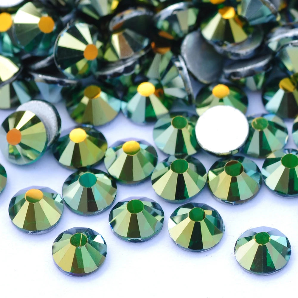 YANRUO 2058 Top Non Hotfix Flat Back Rhinestones Glass DIY Cold Fixation Nail Art Decorations Stones And Crystals Strass Crafts