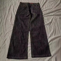 Jeans letter embroidered black loose trousers Couple fashion retro new athlete street clothing Y2K Harajuku street wear trousers