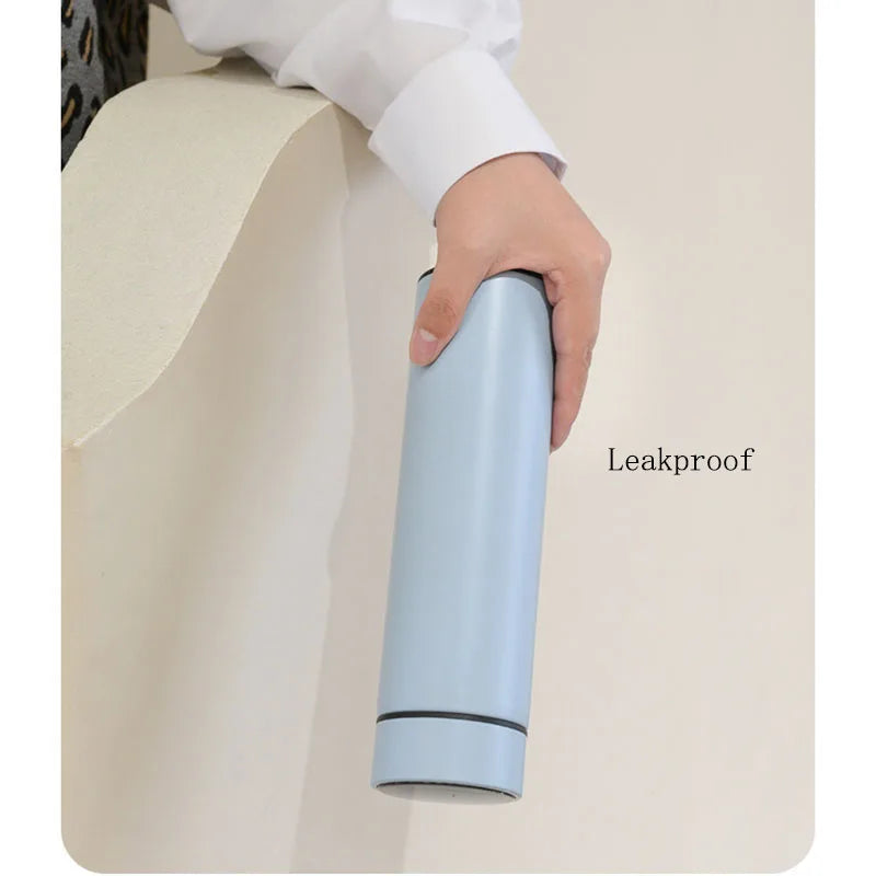 500ML Stainless Steel Thermos Cup With Strainer Leakproof Thermal Cup Home Vacuum Flasks Coffee Cup Milk Mug Long-lasting Heat