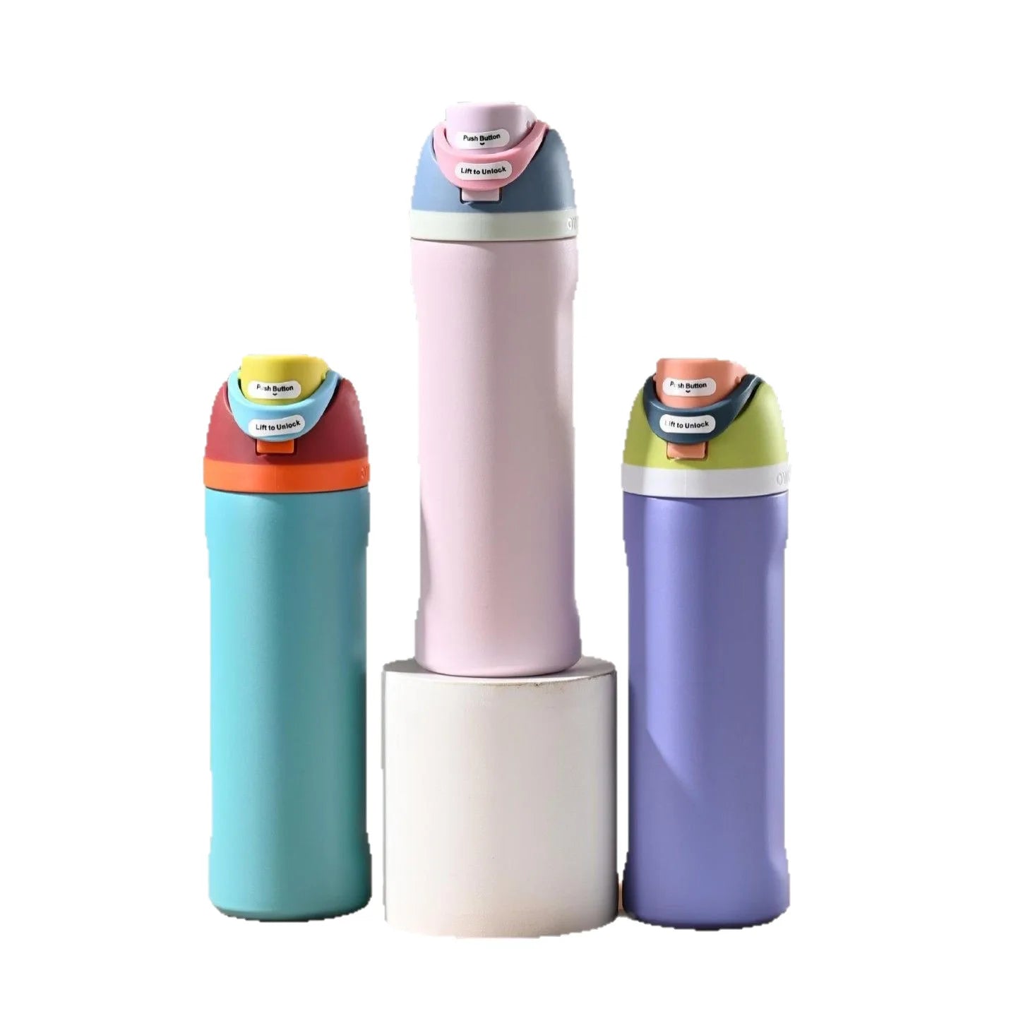 24oz Stainless Steel Insulated Cup with Straw Vacuum Thermos Mug for Coffee Iced Drinks Hot/Cold Double Wall Tumbler