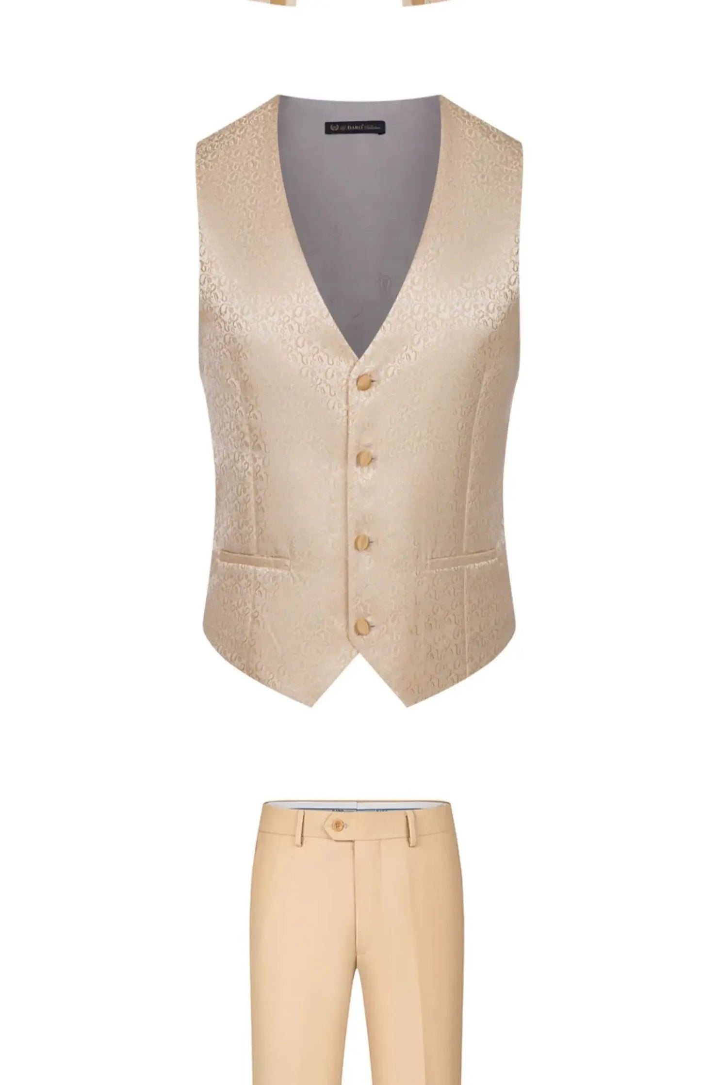 2025 New Wedding Host Performance Men's Suit Dress Three-piece Botanical Floral Pattern  Blazer  for Men with Pants and Vest