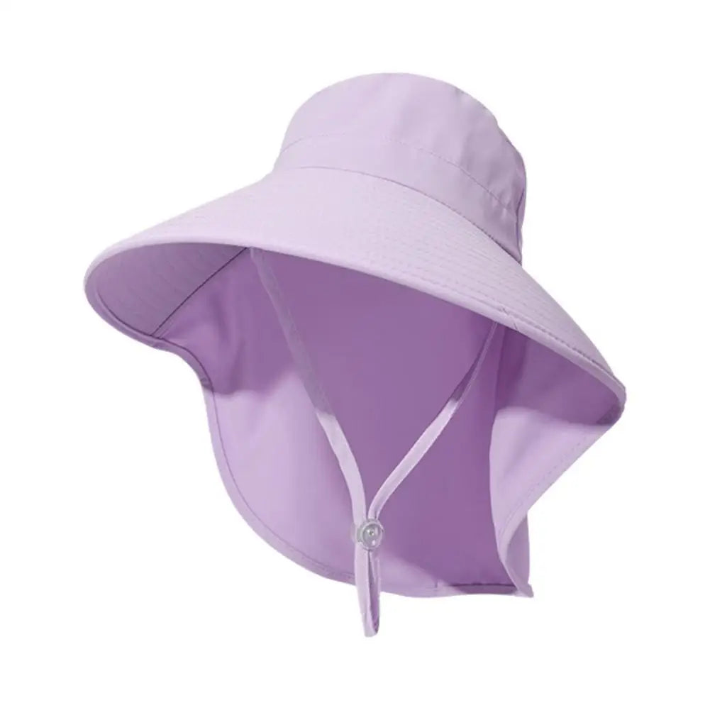 Outdoor Sun Bucket Hat for Women Girls Wide Brim Sun Hat Women Anti-UV Protection Hiking Fisherman Cap Neck Protection Sun Visor
