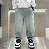 Jeans For Boys High Quality Children Clothes Casual Style Kids 2024 Spring Autumn New Arrival Denim Pants 5 6 7 8 9 10 11 12 14Y