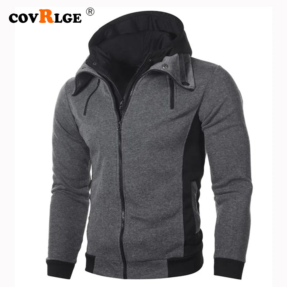 New Spring Autumn Winter Fleece Men's Clothing Outdoor Sweatshirts Casual Patchwork Male Jackets Hoodies Outwear Zipper Jacket