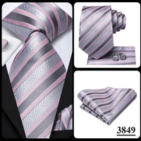 Hi-Tie Champagne Floral Paisley Silk Elegant Tie For Men Groom Wedding Men Necktie Pocket Square Cufflink Accessory Wholesale