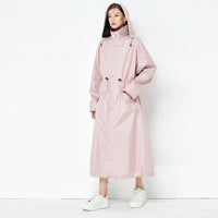 Fashionable Extended Full Body Care Adult Couple Raincoat Outdoor Walking Trench Coat Style Raincoat