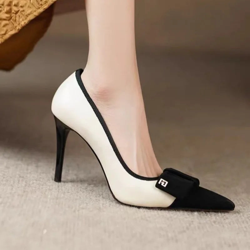 2023 Women Elegance High Heels Pumps Wedding Bridal Stiletto Women Heels Lady Scarpins Office Party Shoes Women Pumps G08