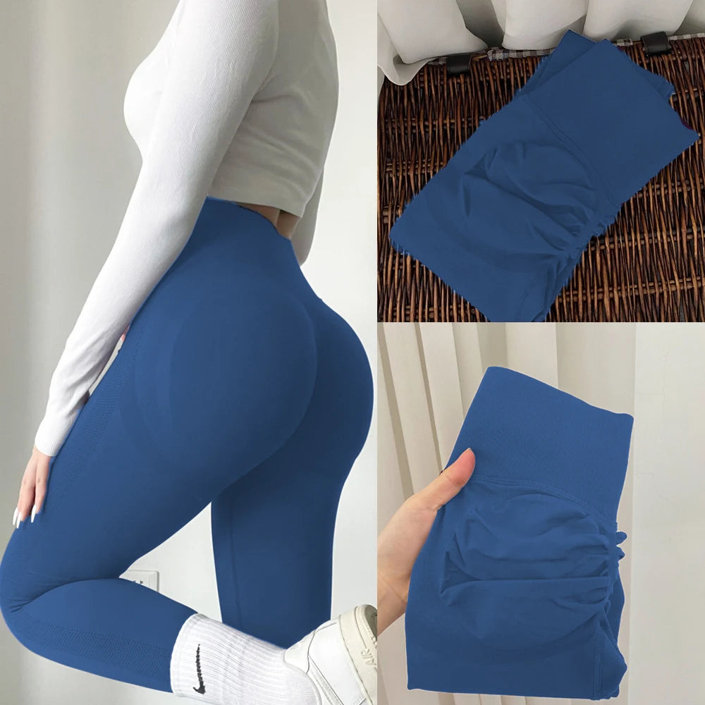 Yoga Leggings Women Fitness Running High Waist Slim Pants Push Up Sport Scrunch Butt Legging Gym Athletic Jogging Workout Female