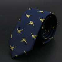 New Men Ties Solid Color Stripe Print Floral 6cm Jacquard Business Neckties Narrow Skinny Tie Wedding Prom Daily Wear Accessory