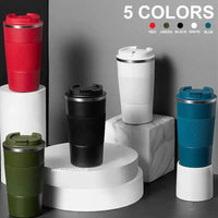 380ml 510ml Stainless Steel Coffee Cup Thermos Mug Garrafa Termico Caneca Termica Cafe Copo Non-slip Travel Car Insulated Bottle