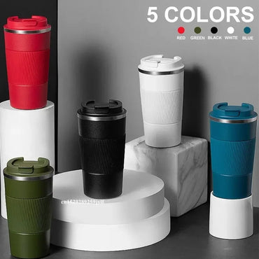 380ml 510ml Stainless Steel Coffee Cup Thermos Mug Garrafa Termico Caneca Termica Cafe Copo Non-slip Travel Car Insulated Bottle