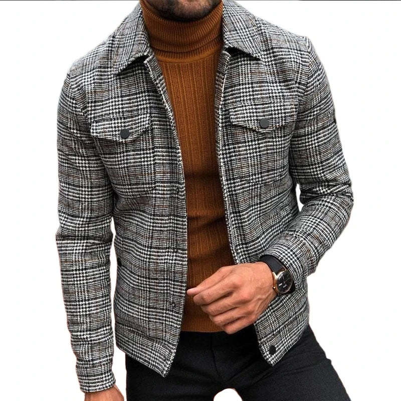 slim fit dress slacks Men's Fashion Lapel European and American British Men's Long Trench Co –  Healthier Me Beauty, LLC main image 0