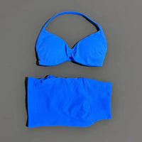 2 Piece Sport Set Women Seamless Yoga Tank Bra High Waist Scrunch Bum Gym Shorts Sets Fitness Running Workout Suit