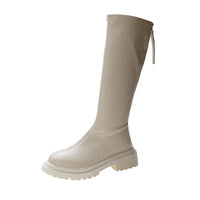 Boots Women's Shoes Long Boots Autumn and Winter Knight Boots 2021 New Boots\n Thin Autumn Fleece-Lined European and American...