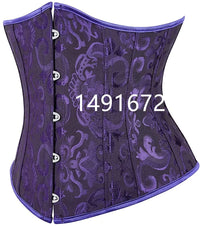 Pink Corset Underbust Top Wome Plus Size Waist Cincher Sexy Gothic Corpete Corselet Fashion Black White Red Blue Rose