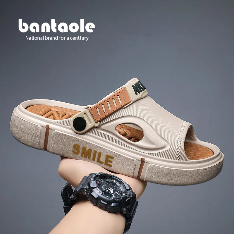 2025 In Vogue New Couple Sandals Non-Slip Lightweight Thick Sole Dopamine Color Beach Shoes For Men Women