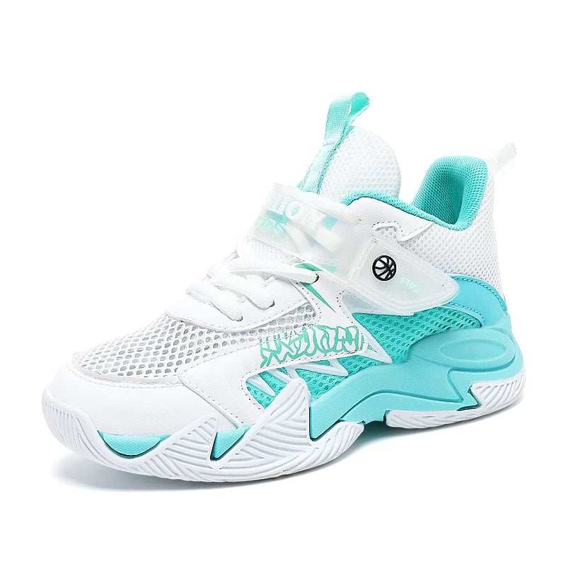 Children's New Training Basketball Shoes Summer Mesh Breathable Sneaker Outdoor Fashion Anti slip Running Footwear 31-40