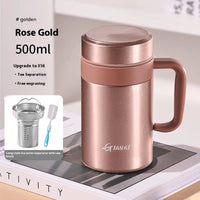 Insulated Cup For Women'S Office Tea Cup 316 Stainless Steel Large Capacity Men'S Handle Water Cup Cold Insulation