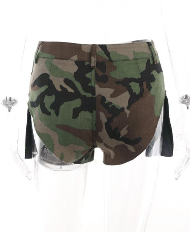 Sexy Summer Camo Printing Micro Shorts For Women 2023 Y2k Streetwear