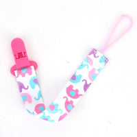 Cartoon Fixed Button Baby Pacifier Clip Chain Ribbon Dummy Soother Holder Chain Anti-drop Buckle Strap for Pacifier Baby Feeding