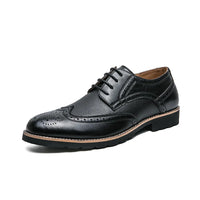 Handmade Oxford Shoes for Men Wingtip Leather Brogue Men's Dress Shoes Classic Business Formal Shoes Male Calfskin Leather Shoe