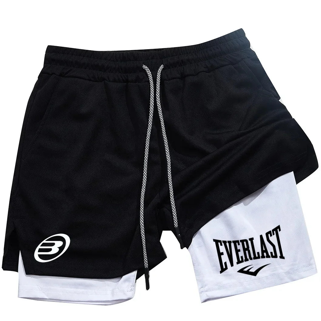 Men's fashionable shorts - Summer comfortable quick-drying sportswear - Men's dual-purpose shorts for fitness and jogging
