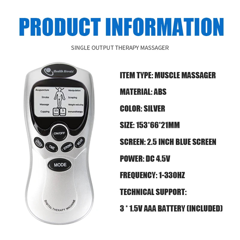 Electric Massage Instrumen Body Massager Massage Relax Neck Back Shoulder Hand Pain Relief Machine Physiotherapy Full Body