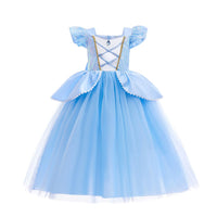 Elsa Anna Kid Princess Girls Dress Rapunzal  Kids Cosplay Halloween Vestidos Children Costume Birthday Party Dress