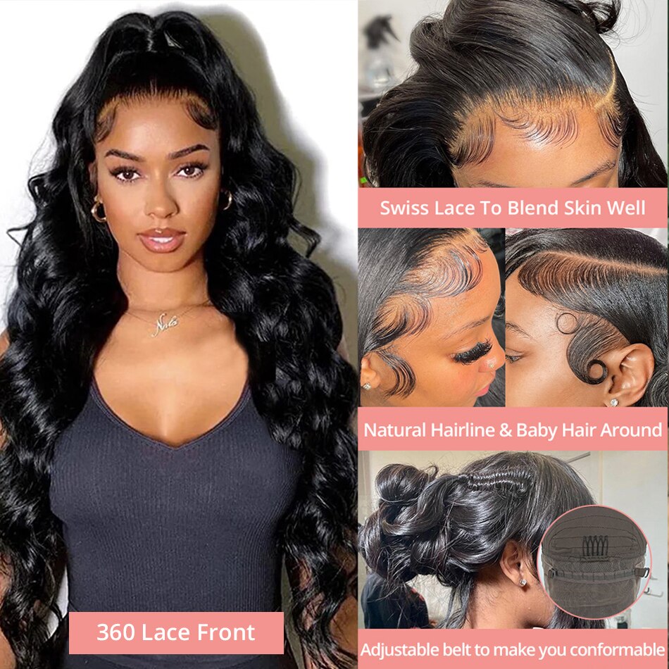 Lace Front Wigs Human Hair Body Wave 13x6 transparent lace front Wig Glueless Wigs 13x4 Lace Frontal Human Hair Wig 30 32 Inch