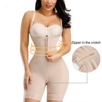 Fajas Colombianas Detachable Straps Full Body Shaper Tummy Slimming Postpartum Stage 3 Girdle Push Up Butt Lifter Shapewear