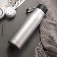 JUSTINLAU Spot Goods 400/550ML Thermos Cup Vacuum Flasks with Rope Stainless Steel Outdoor Travel Portable Thermal Water Bottles