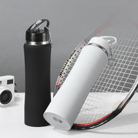 JUSTINLAU Spot Goods 600/750ML Thermos Cup Fruit Mug Kids Straw Cup Vacuum Flasks Stainless Steel Travel Thermal Water Bottles