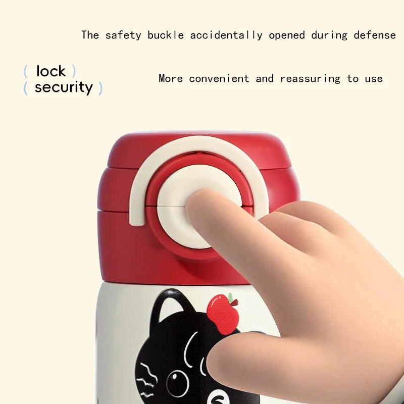 316 Stainless Steel Cartoon Insulated Cup For Children Going To School Portable Cup For Insulation And Cooling Water Cup